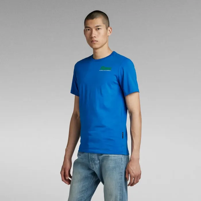 TShirts and Polos Men GStar RAW Photographer Graphic Slim TShirt Lapis Blue