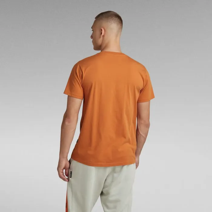 TShirts and Polos Men GStar RAW Scarf Photoprint TShirt Burned Orange