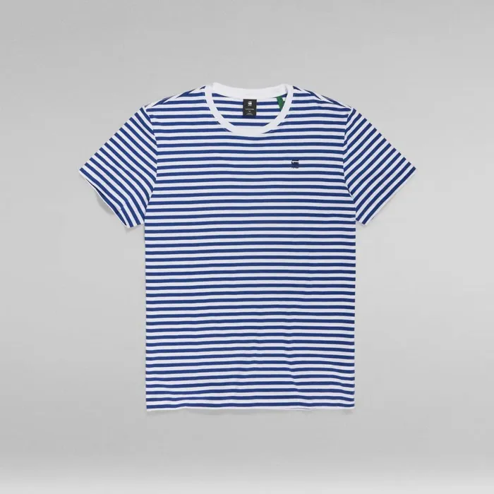 TShirts and Polos Men GStar RAW Stripe TShirt Whiteballpen Blue Stripe