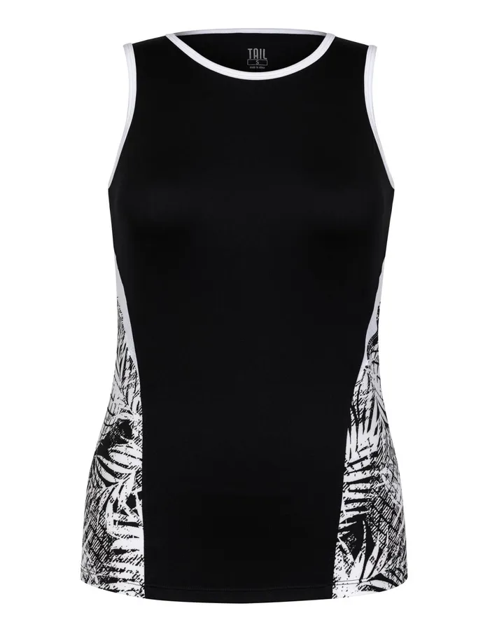 Tail Activewear Adelina Tank 8211 Tropical Print Dark 8211 FINAL SALE Women Tanks