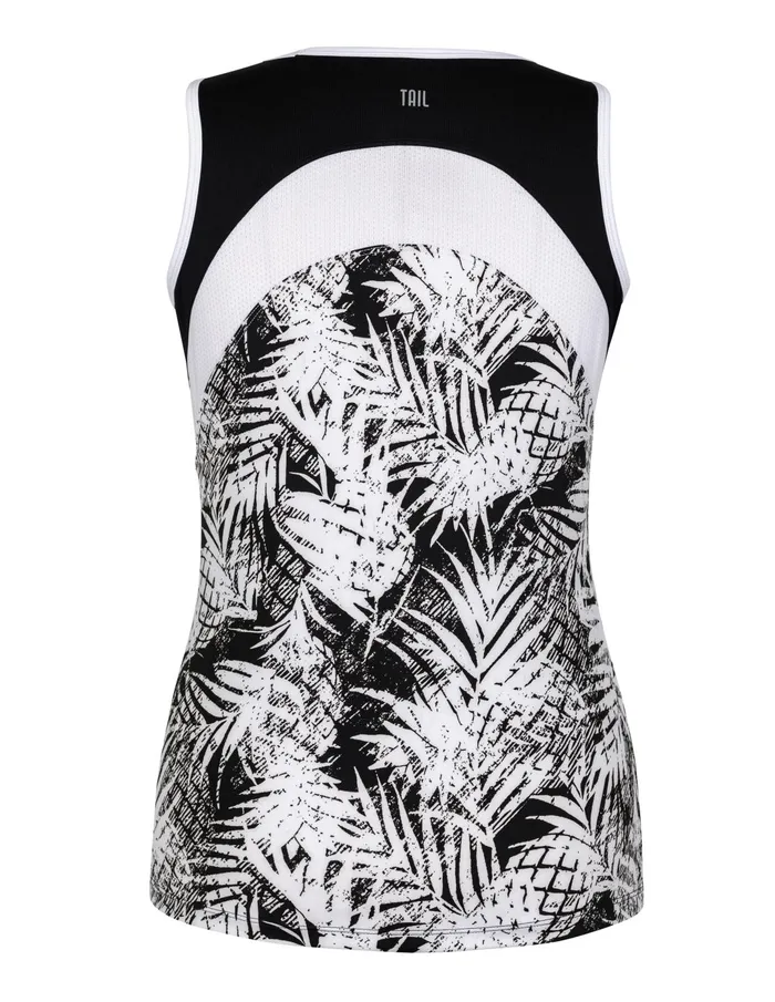 Tail Activewear Adelina Tank 8211 Tropical Print Dark 8211 FINAL SALE Women Tanks