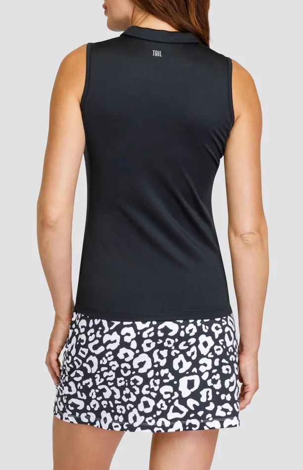 Tail Activewear Aroha Top 8211 Onyx Black Women Sleeveless