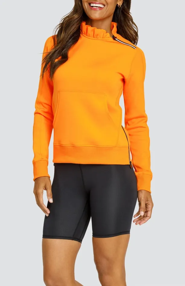 Tail Activewear Condoleezza Vibrant Orange Pullover Women Long Sleeve