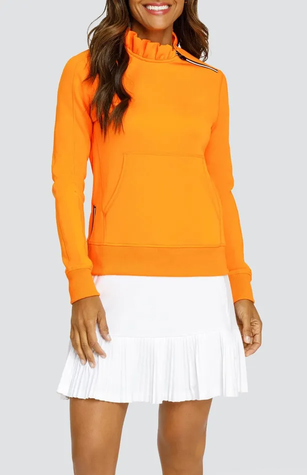 Tail Activewear Condoleezza Vibrant Orange Pullover Women Long Sleeve