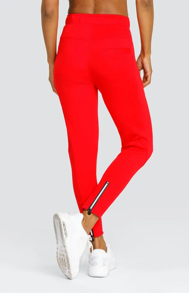 Tail Activewear Eleanor Dahlia Red Jogger Women Ankle Pants