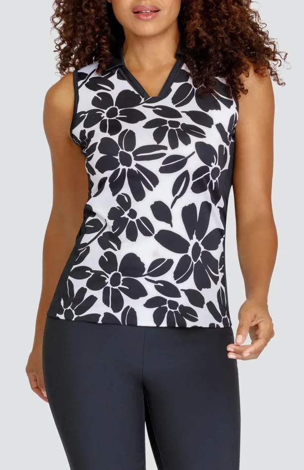 Tail Activewear Floret Top 8211 Ink Floral 8211 FINAL SALE Women Sleeveless