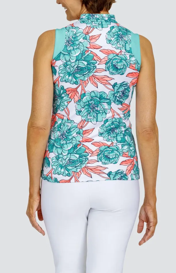 Tail Activewear Patti Top 8211 Peony Blooms Women Sleeveless