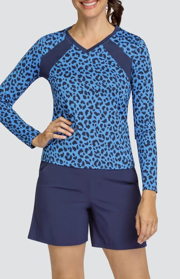 Tail Activewear Prue Top 8211 Ditsy Leopard Women Long Sleeve