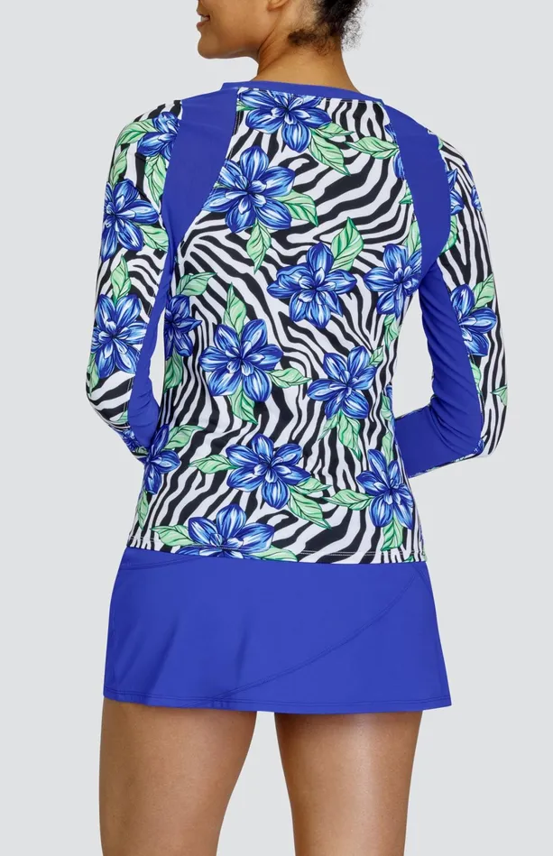 Tail Activewear Sinatra Top 8211 Zebra Daylily Women Long Sleeve