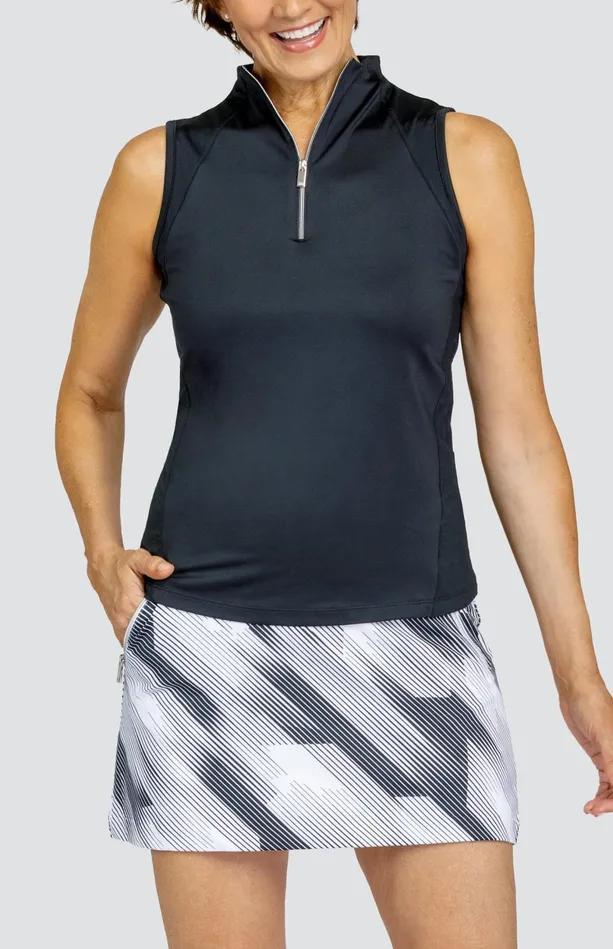 Tail Activewear Soiree Top 8211 Onyx Black Women Sleeveless