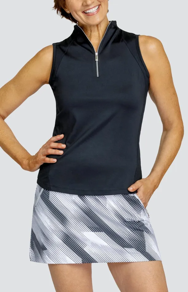 Tail Activewear Soiree Top 8211 Onyx Black Women Sleeveless