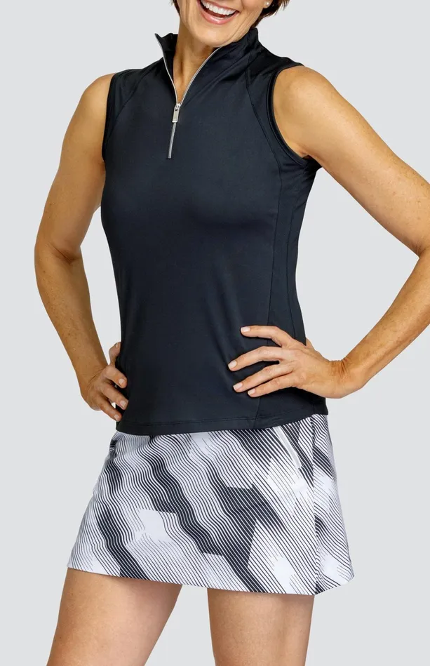 Tail Activewear Soiree Top 8211 Onyx Black Women Sleeveless