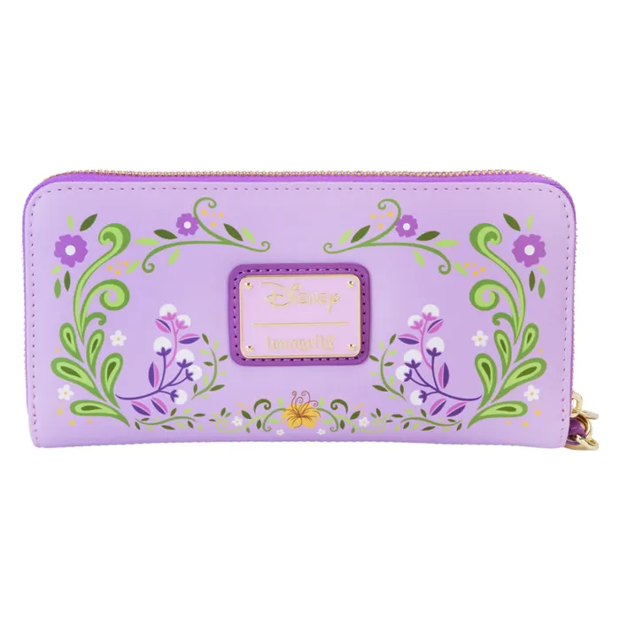 Tangled Rapunzel Princess Series Lenticular Zip Around Wristlet Wallet Unisex Loungefly Bags and Wallets