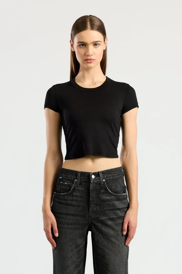 Tees Women COTTON CITIZEN Standard Baby Tee Jet Black