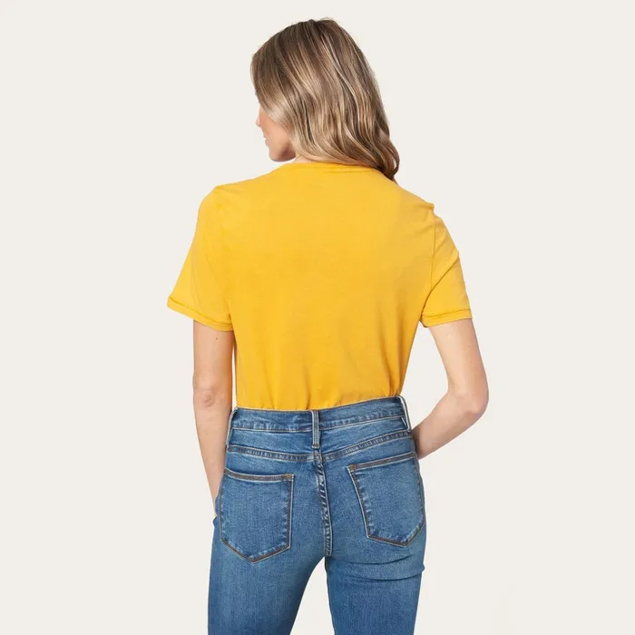 Tees Women Stetson Hold Your Horses Graphic Tee Yellow