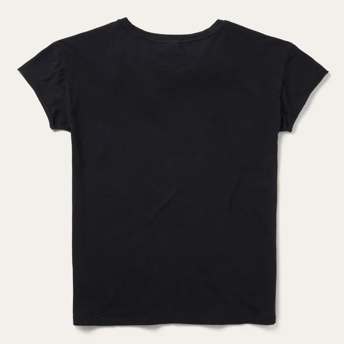 Tees Women Stetson Sunset Saguaro Graphic Tee Black