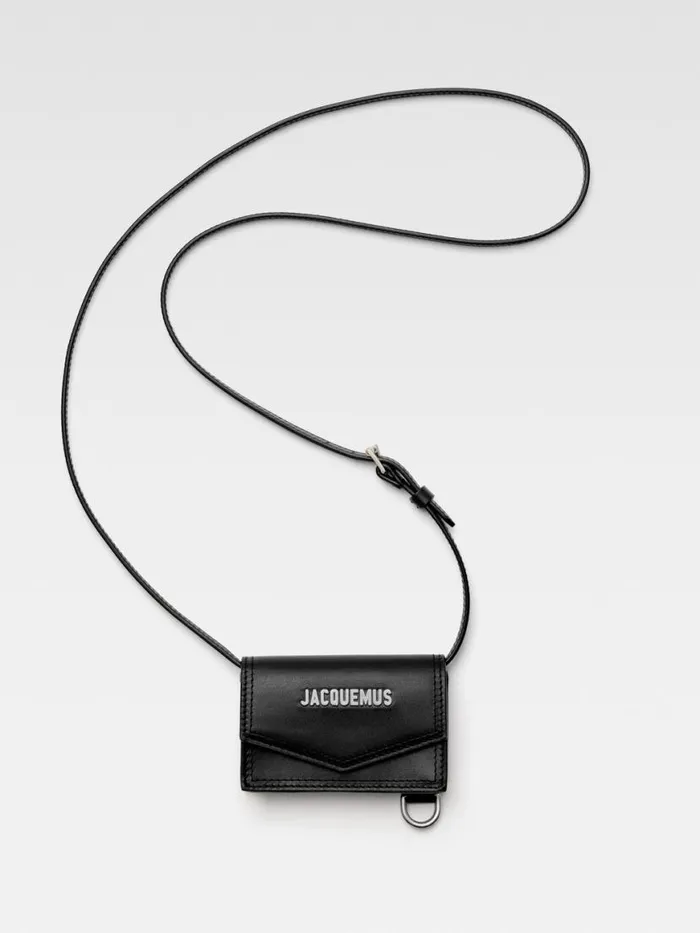 The Azur Cardholder Black Men JACQUEMUS Small Leather Goods