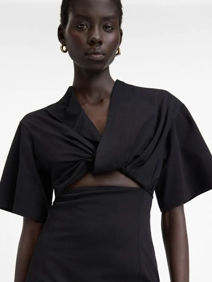The Bahia Tshirt Dress Black Women JACQUEMUS Dresses and Skirts The Bahia Tshirt Dress Black Women JACQUEMUS Dresses and Skirts