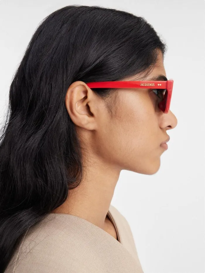 The Bambino Sunglasses Red WomenMen JACQUEMUS Sunglasses The Bambino Sunglasses Red WomenMen JACQUEMUS Sunglasses