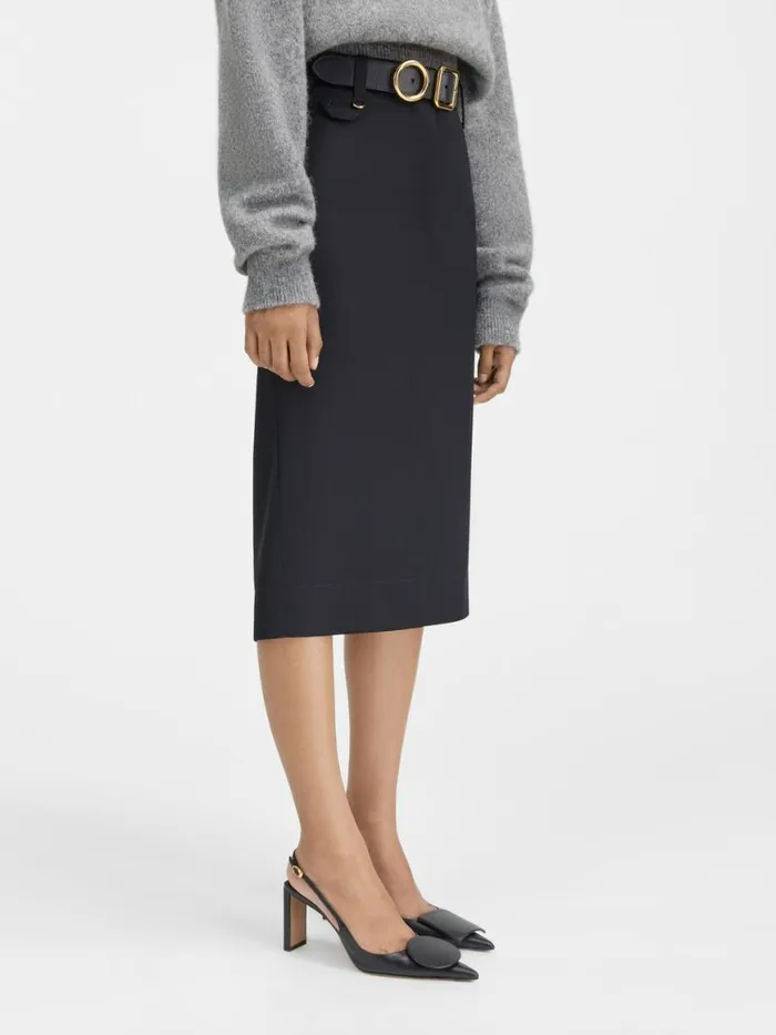 The Bari Midi Skirt Black Women JACQUEMUS Dresses and Skirts The Bari Midi Skirt Black Women JACQUEMUS Dresses and Skirts
