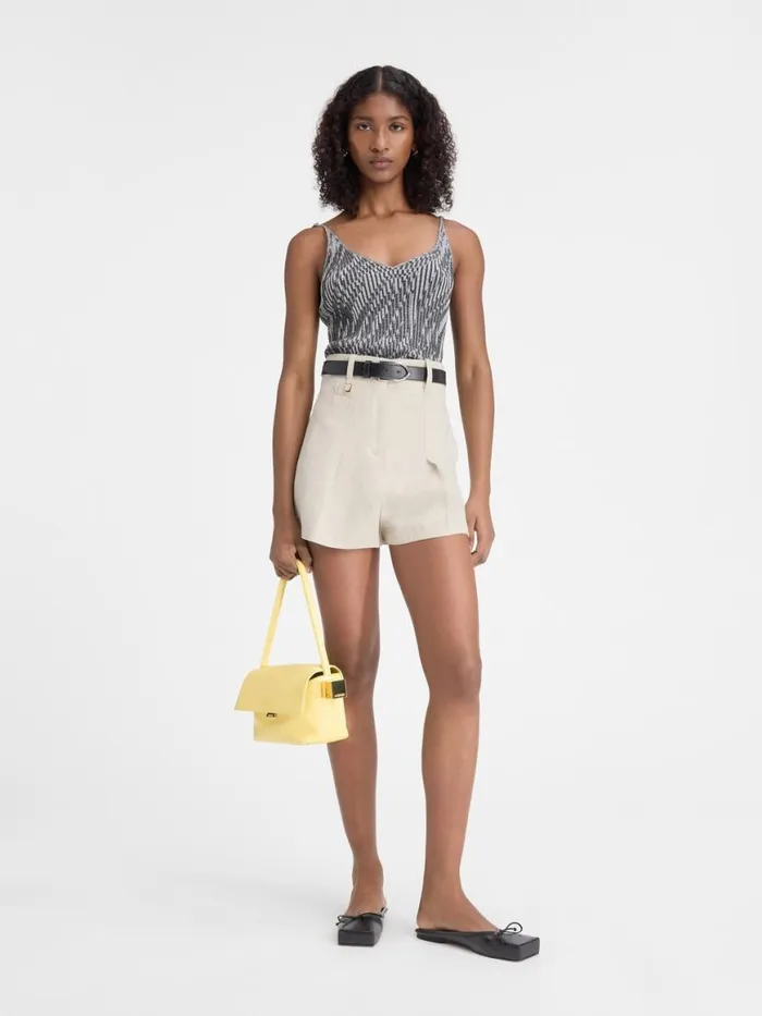 The Bari Shorts Light Beige Women JACQUEMUS Trousers and Shorts