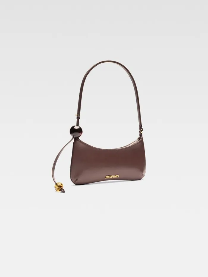 The Bisou Perle Medium Brown Women JACQUEMUS Shoulder Bags The Bisou Perle Medium Brown Women JACQUEMUS Shoulder Bags