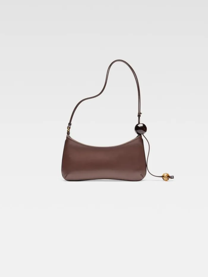 The Bisou Perle Medium Brown Women JACQUEMUS Shoulder Bags The Bisou Perle Medium Brown Women JACQUEMUS Shoulder Bags