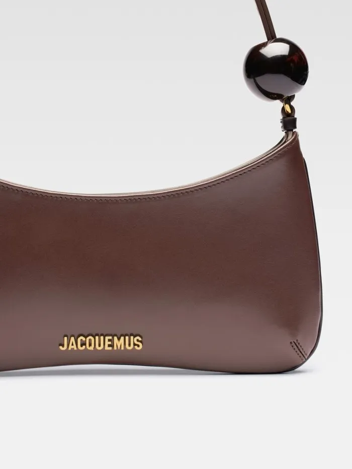 The Bisou Perle Medium Brown Women JACQUEMUS Shoulder Bags The Bisou Perle Medium Brown Women JACQUEMUS Shoulder Bags