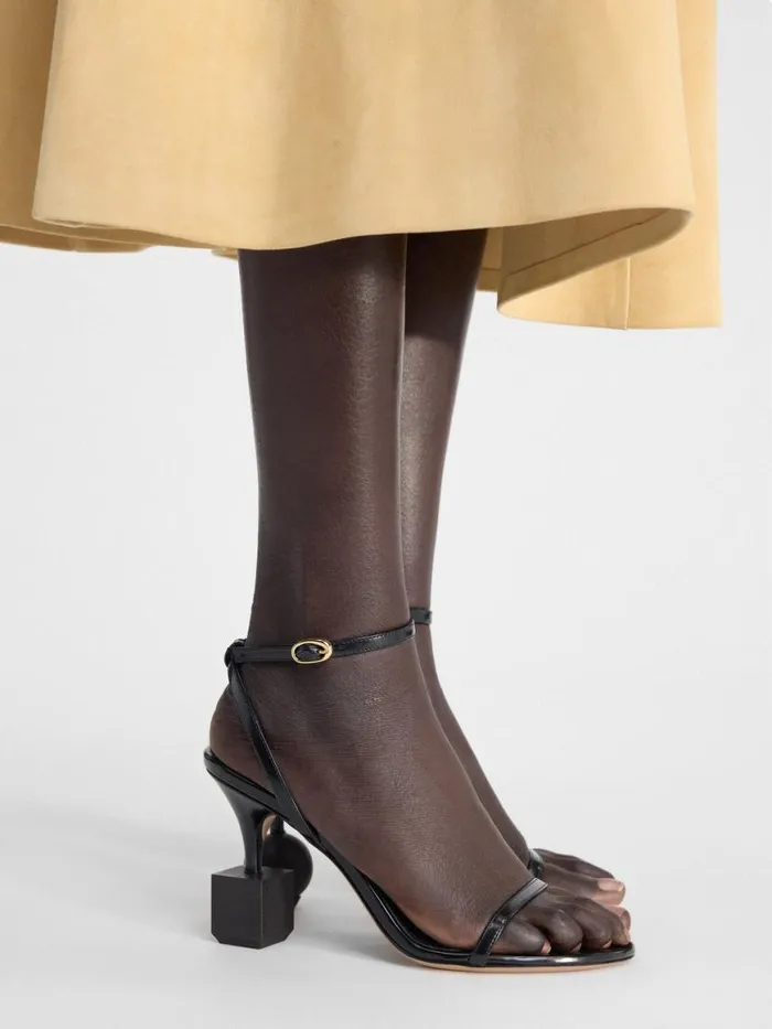 The Bisou Sandals Black Women JACQUEMUS Shoes The Bisou Sandals Black Women JACQUEMUS Shoes