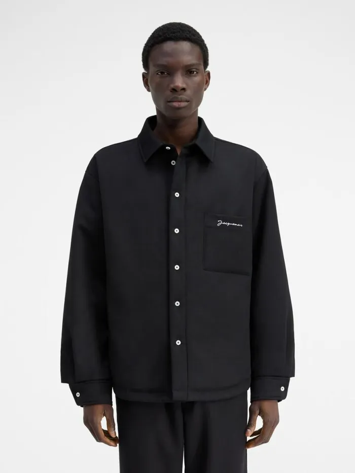 The Boulanger Shirt Black Men JACQUEMUS Shirts The Boulanger Shirt Black Men JACQUEMUS Shirts