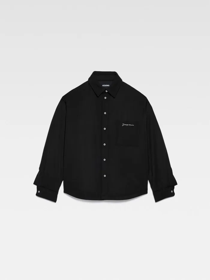 The Boulanger Shirt Black Men JACQUEMUS Shirts The Boulanger Shirt Black Men JACQUEMUS Shirts