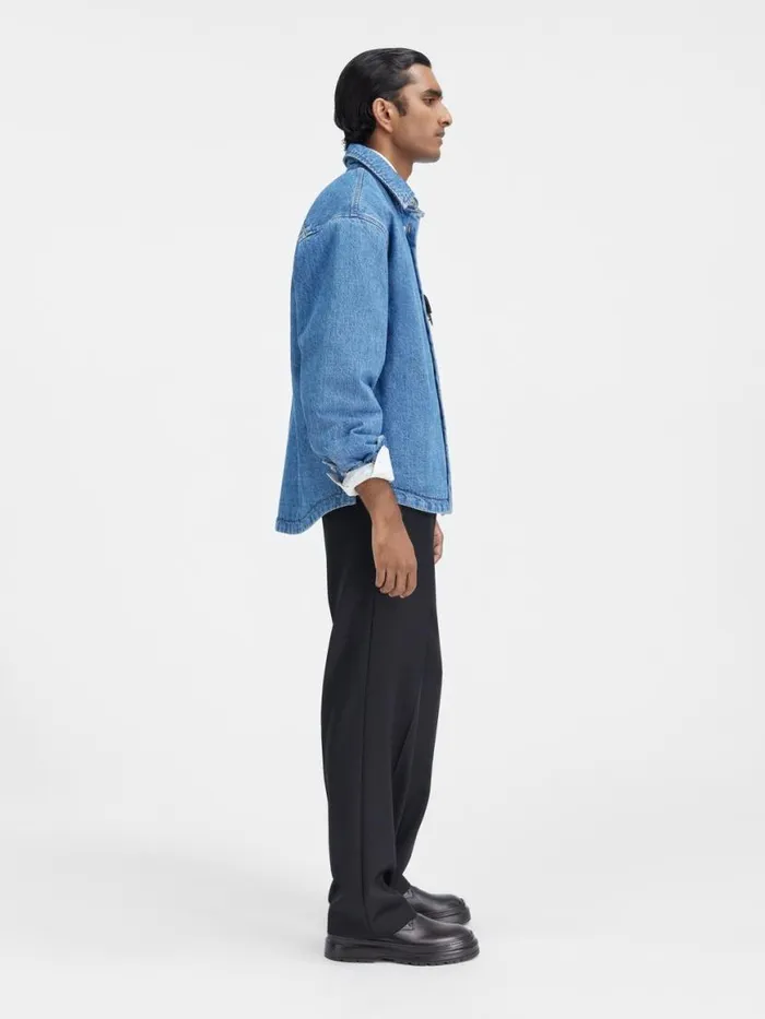 The Boulanger Shirt Bluetabac Men JACQUEMUS Shirts The Boulanger Shirt Bluetabac Men JACQUEMUS Shirts
