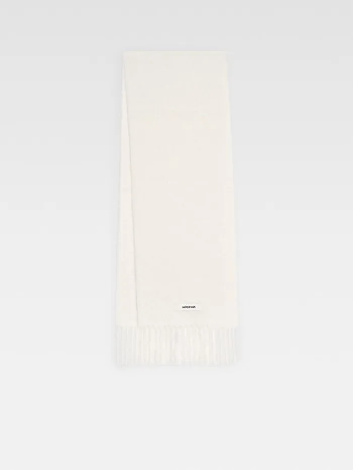 The Carro Scarf Offwhite WomenMen JACQUEMUS Scarves Beanies and Gloves