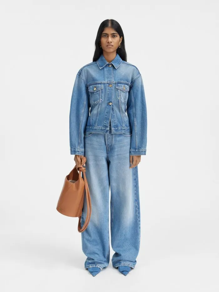 The Denim DeNmes Jacket Bluetabac Women JACQUEMUS Coats and Jackets