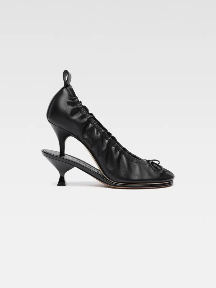 The Double Ballerina Heels Black Women JACQUEMUS Shoes