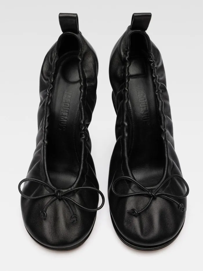 The Double Ballerina Heels Black Women JACQUEMUS Shoes The Double Ballerina Heels Black Women JACQUEMUS Shoes