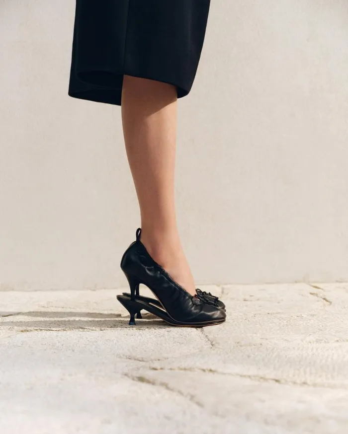 The Double Ballerina Heels Black Women JACQUEMUS Shoes The Double Ballerina Heels Black Women JACQUEMUS Shoes
