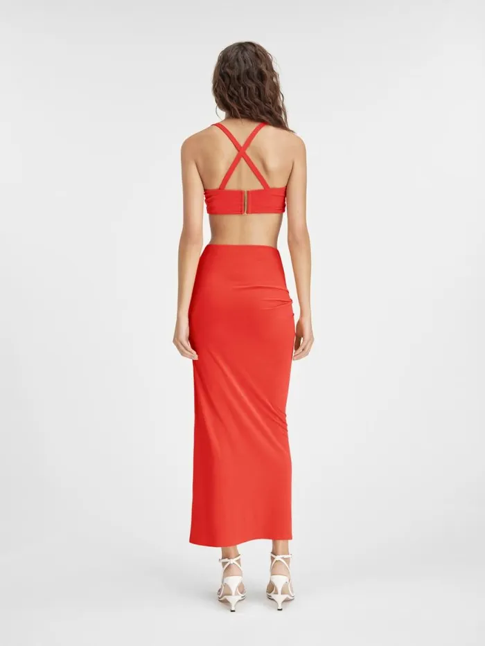 The Drapeado Skirt Orange Women JACQUEMUS Dresses and Skirts The Drapeado Skirt Orange Women JACQUEMUS Dresses and Skirts