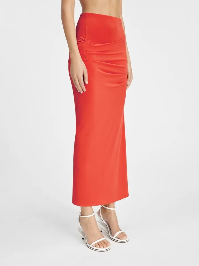 The Drapeado Skirt Orange Women JACQUEMUS Dresses and Skirts The Drapeado Skirt Orange Women JACQUEMUS Dresses and Skirts