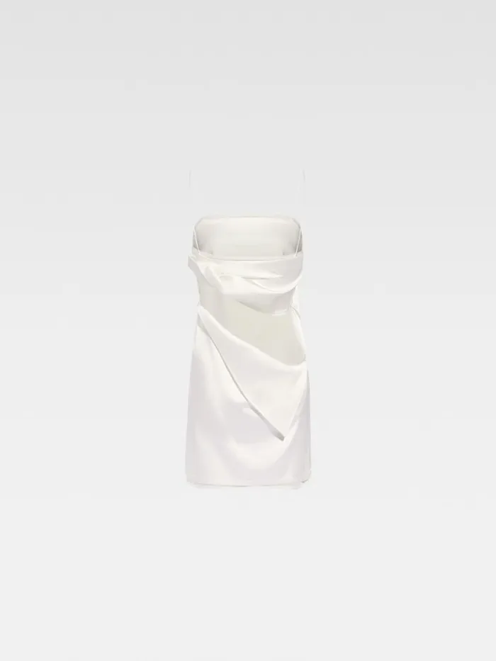 The Elica Dress White Women JACQUEMUS Dresses and Skirts The Elica Dress White Women JACQUEMUS Dresses and Skirts