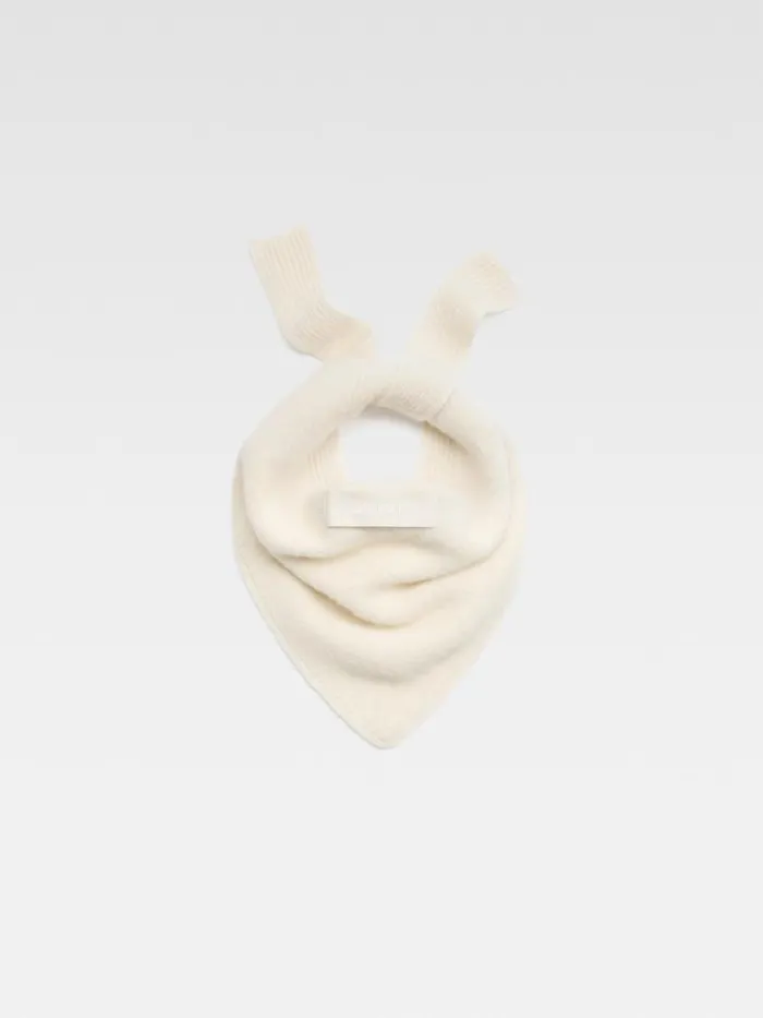 The Gros Grain Shawl Offwhite WomenMen JACQUEMUS Scarves Beanies and Gloves