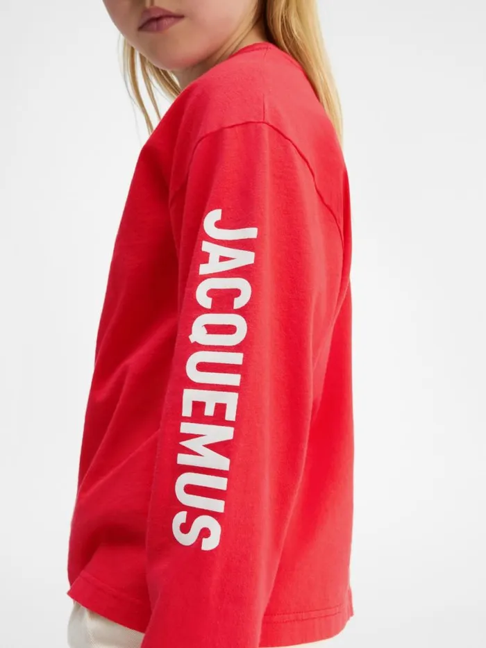The Kids039 Longsleeve Tshirt Red WomenMen JACQUEMUS Tops The Kids039 Longsleeve Tshirt Red WomenMen JACQUEMUS Tops