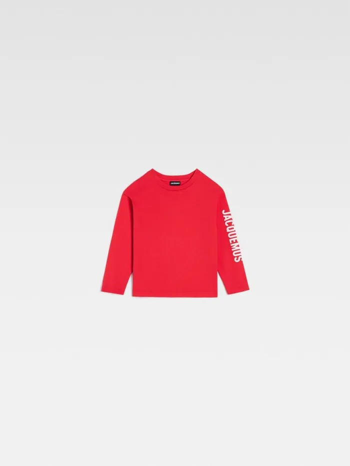 The Kids039 Longsleeve Tshirt Red WomenMen JACQUEMUS Tops The Kids039 Longsleeve Tshirt Red WomenMen JACQUEMUS Tops
