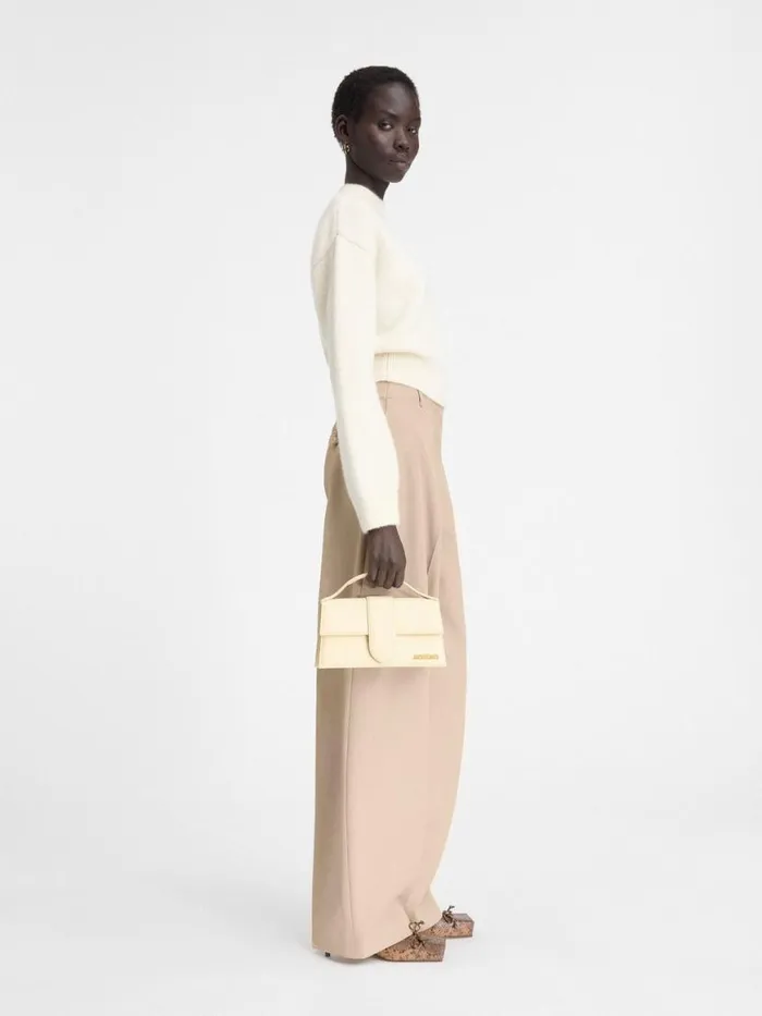 The Large Bambino Ivory Women JACQUEMUS Crossbody and Handbags The Large Bambino Ivory Women JACQUEMUS Crossbody and Handbags