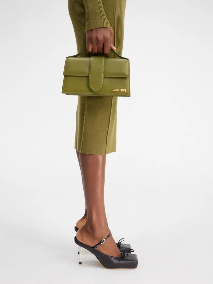 The Large Bambino Khaki Women JACQUEMUS Crossbody and Handbags The Large Bambino Khaki Women JACQUEMUS Crossbody and Handbags