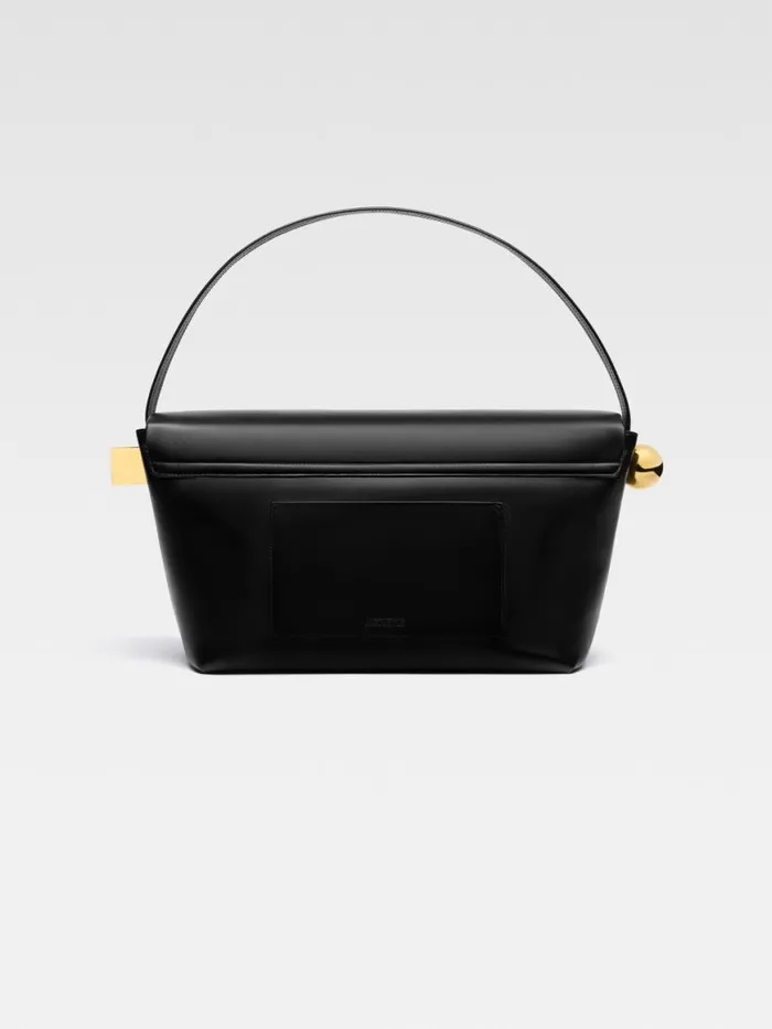The Large Rond Carr Black Women JACQUEMUS Shoulder Bags The Large Rond Carr Black Women JACQUEMUS Shoulder Bags