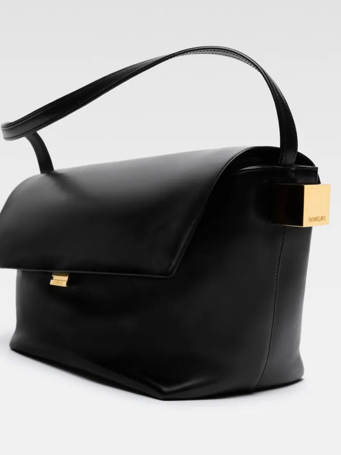 The Large Rond Carr Black Women JACQUEMUS Shoulder Bags The Large Rond Carr Black Women JACQUEMUS Shoulder Bags