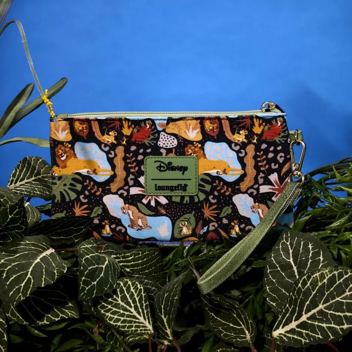 The Lion King 30th Anniversary AllOver Print Canvas Zipper Pouch Wristlet Unisex Loungefly Bags and Wallets The Lion King 30th Anniversary AllOver Print Canvas Zipper Pouch Wristlet Unisex Loungefly Bags and Wallets