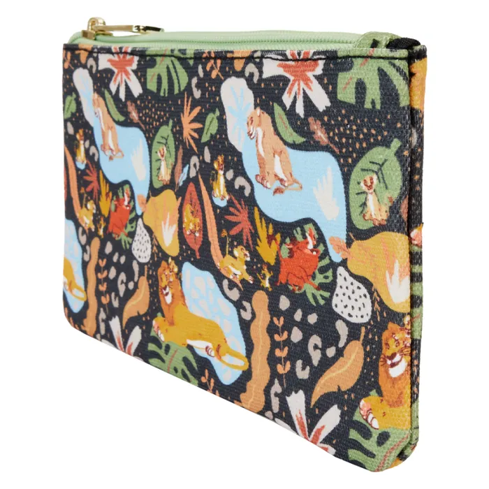 The Lion King 30th Anniversary AllOver Print Canvas Zipper Pouch Wristlet Unisex Loungefly Bags and Wallets The Lion King 30th Anniversary AllOver Print Canvas Zipper Pouch Wristlet Unisex Loungefly Bags and Wallets