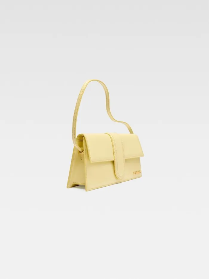 The Long Bambino Pale Yellow Women JACQUEMUS Shoulder Bags The Long Bambino Pale Yellow Women JACQUEMUS Shoulder Bags
